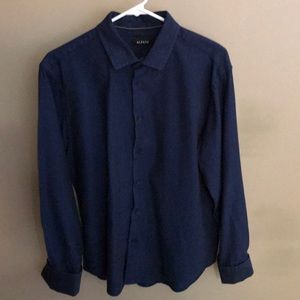 Alfani rich deep blue shirt M